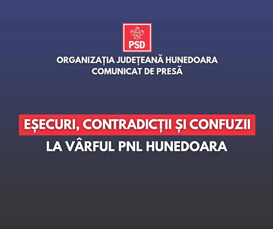 esecuri contradictii si confuzii in conducerea pnl hunedoara