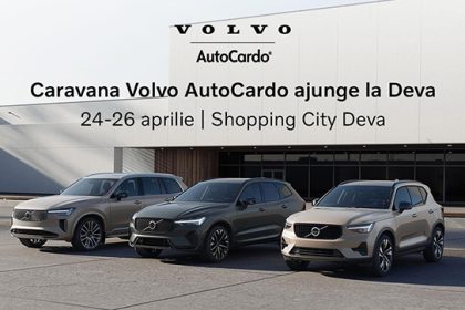 Caravana Volvo AutoCardo sosete la Shopping City Deva