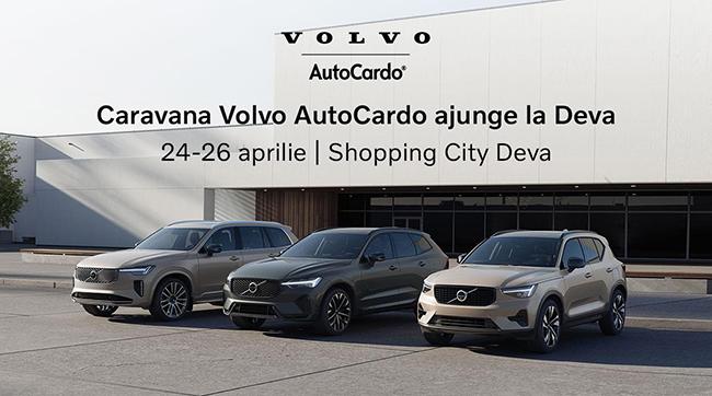 Caravana Volvo AutoCardo sosete la Shopping City Deva