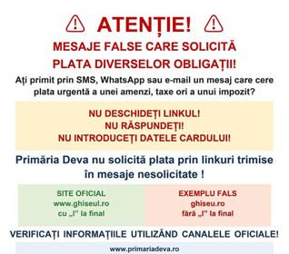 Fii atent la mesajele inselatoare