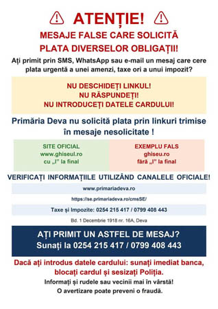 Fii atent la mesajele inselatoare