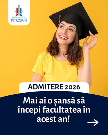 Nu ai reusit sa participi la prima sesiune iti mai dam o sansa universitatea din petrosani