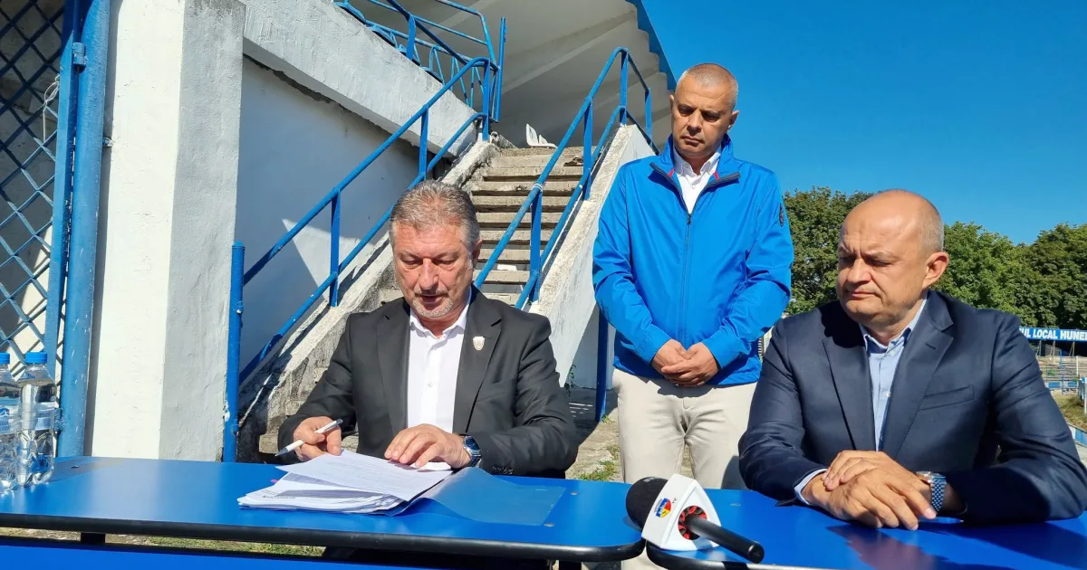 Stadion nou de 54 de milioane de euro pentru corviniști la Hunedoara