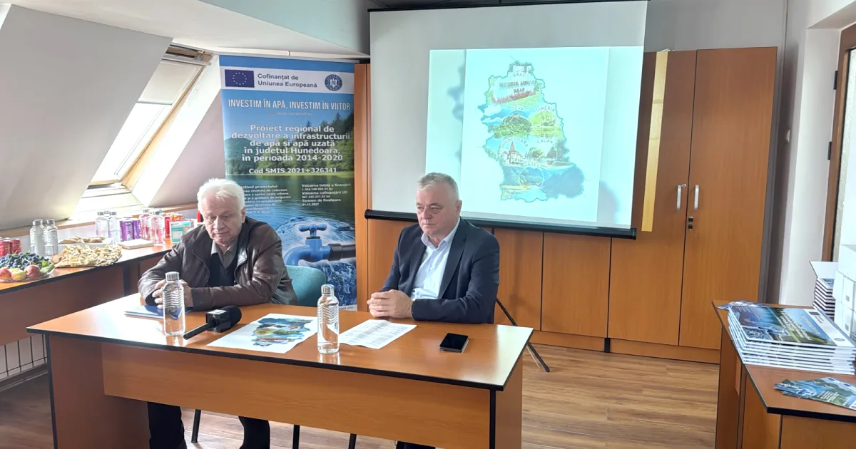 Hunedoara: apă și canalizare modernizate cu fonduri UE. Ce se întâmplă cu tarifele