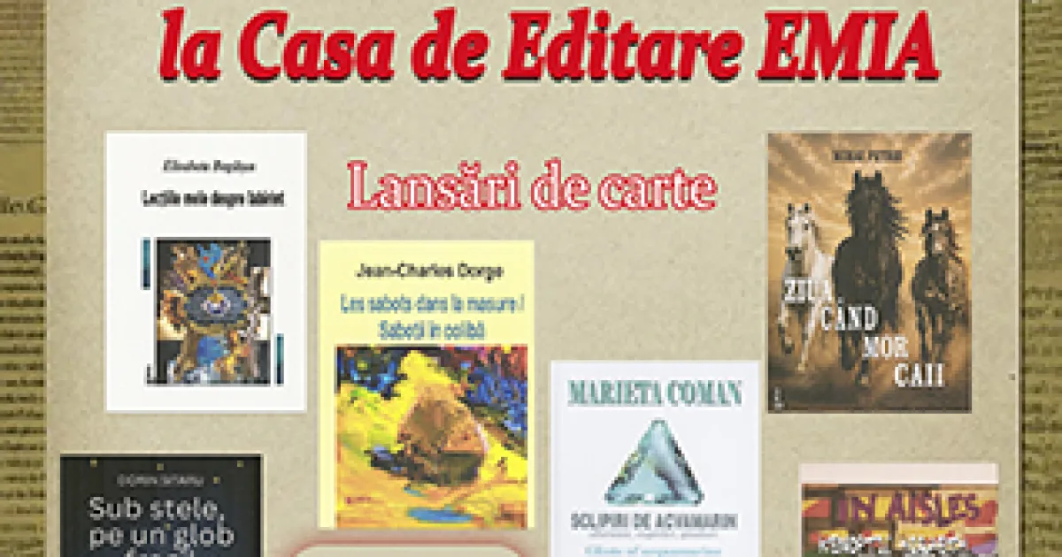 Lansare EMIA: șase volume de excepție la Deva